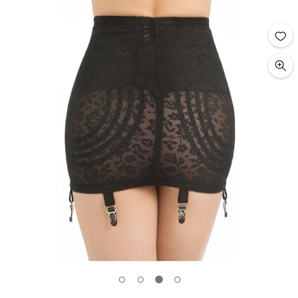 Red and Black Extra Firm Open Bottom Girdle ExtraLarge/32 - Picture 2 of 2